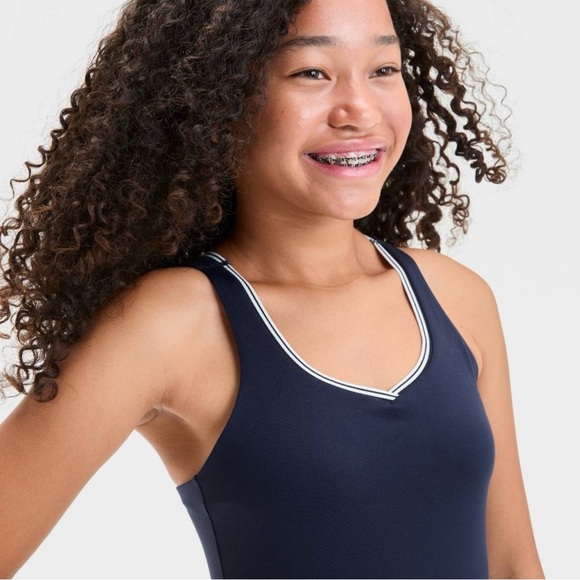 All in Motion Navy Blue Sleeveless Kids Dress size XXL (16/18) - Picture 3 of 10